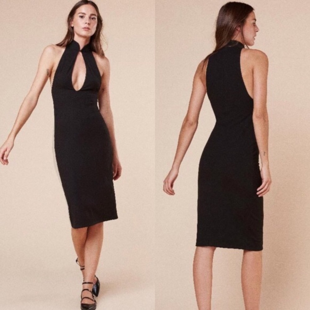 NWT Reformation Black Jute Dress XS